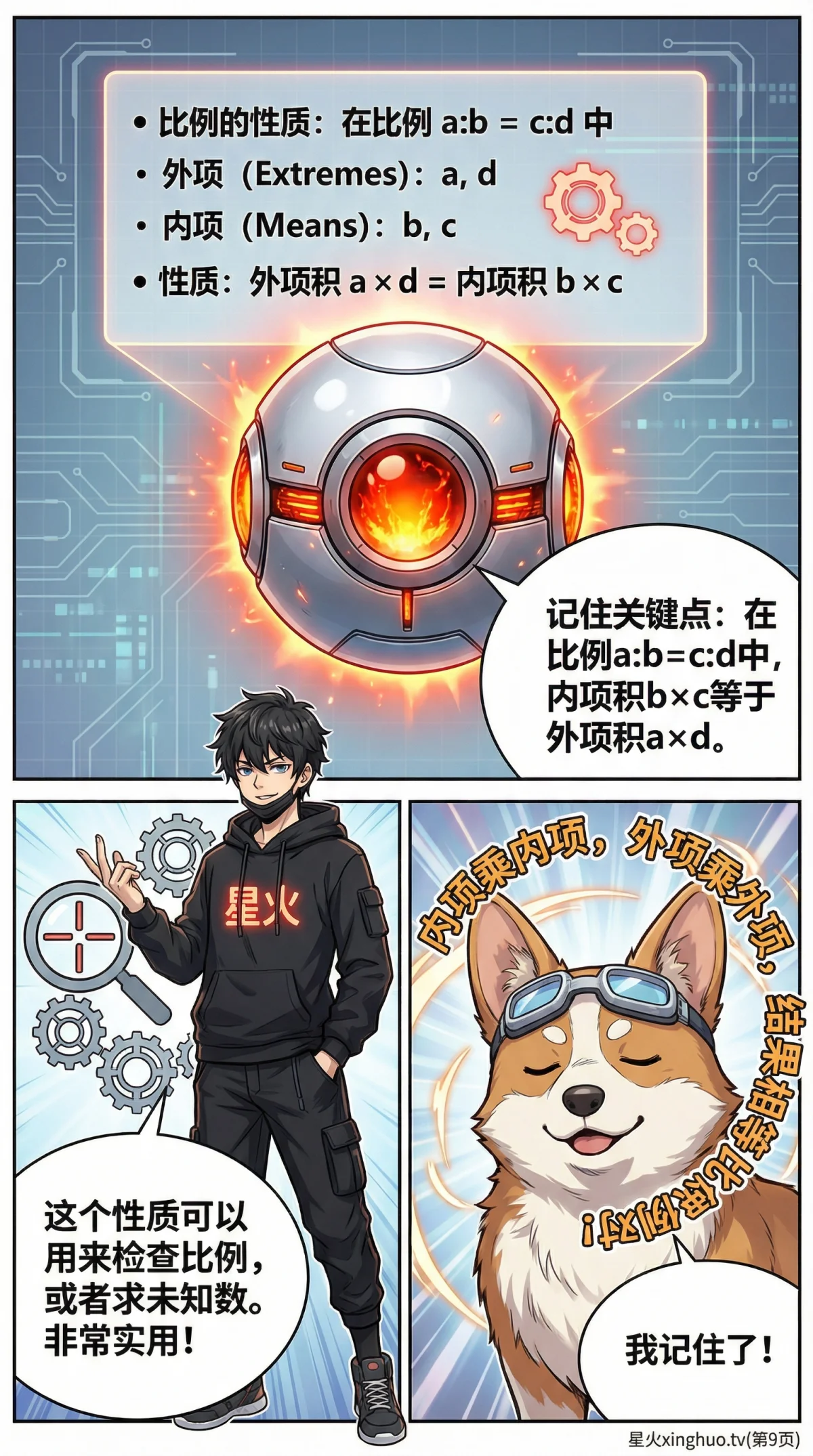 比例的内项与外项性质详解：定义、实例与练习题 | 数学基础 - 第 9 页