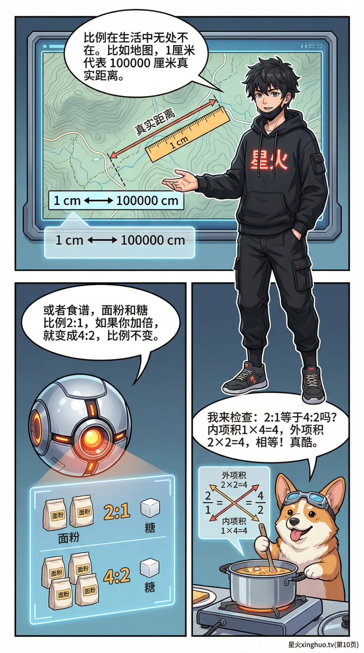 比例的内项与外项性质详解：定义、实例与练习题 | 数学基础 - 第 10 页