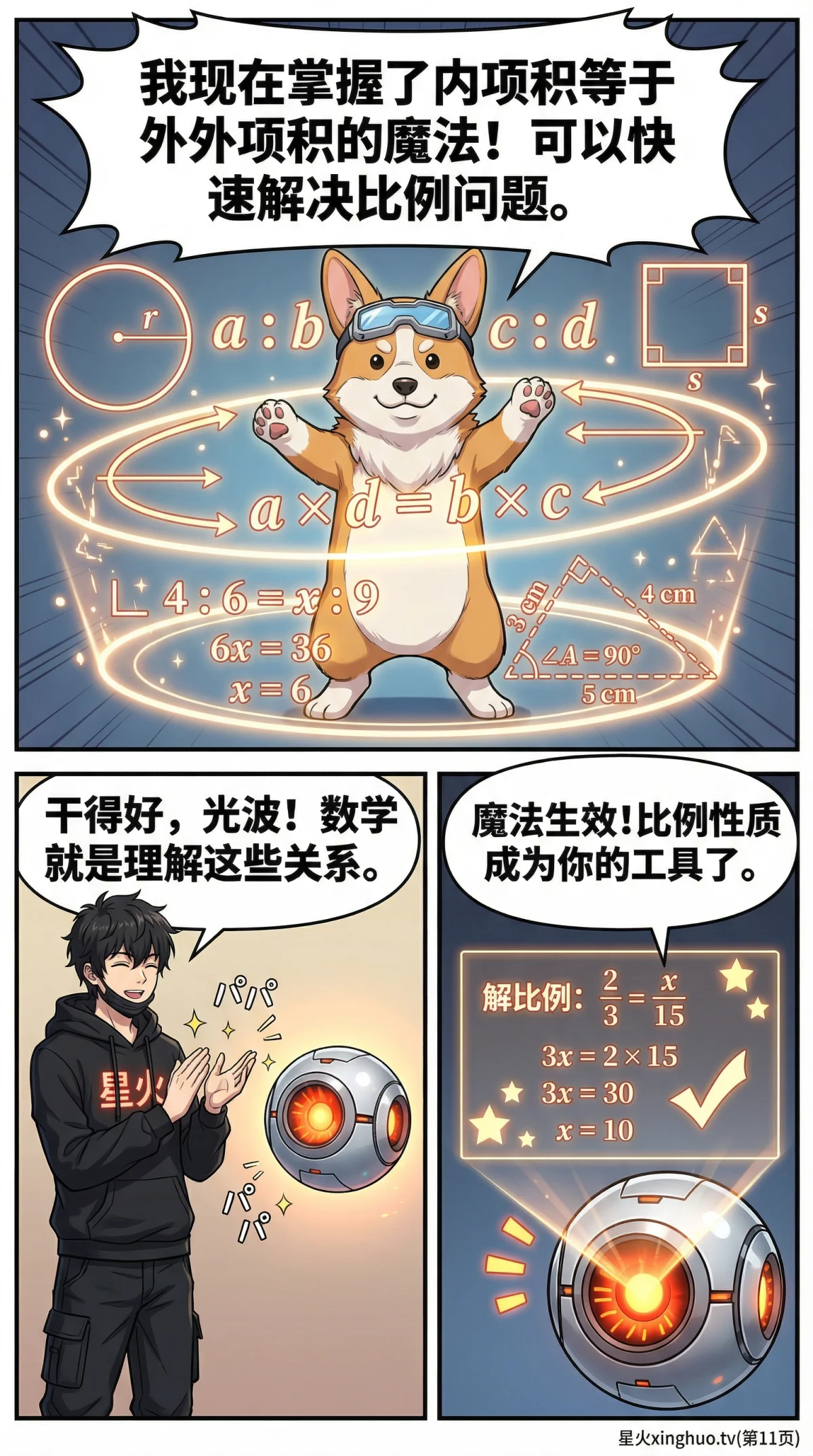 比例的内项与外项性质详解：定义、实例与练习题 | 数学基础 - 第 11 页