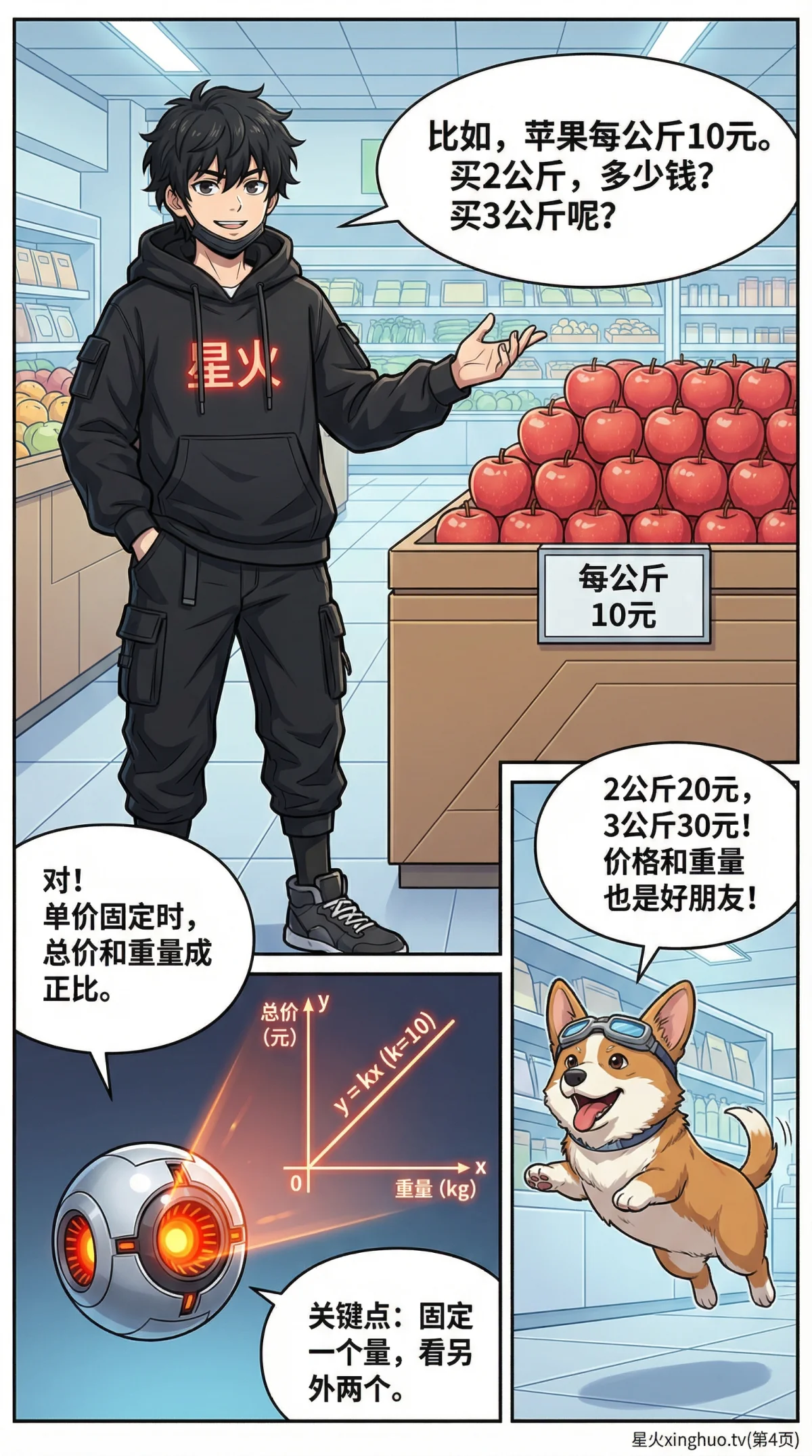 正比例与反比例详解：概念、图像、实例与练习题 | 数学函数入门 - 第 4 页