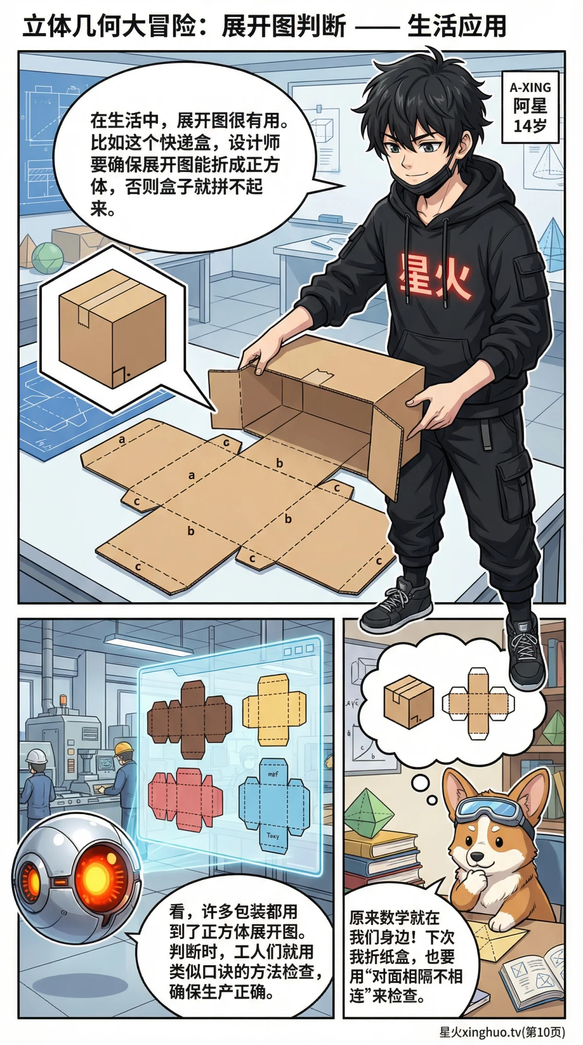 立体几何展开图判断方法与解题技巧详解 | 初中数学几何 - 第 10 页