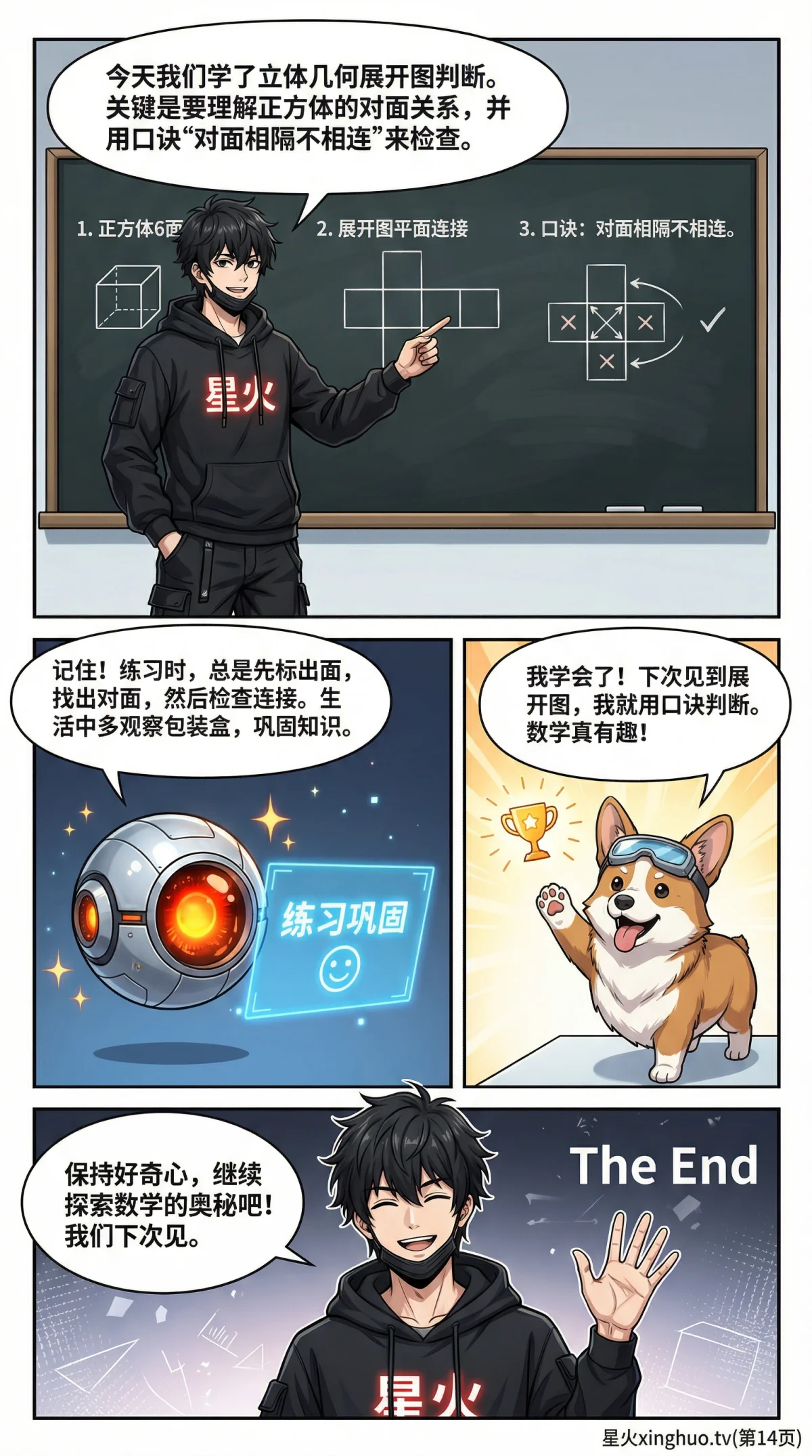 立体几何展开图判断方法与解题技巧详解 | 初中数学几何 - 第 14 页