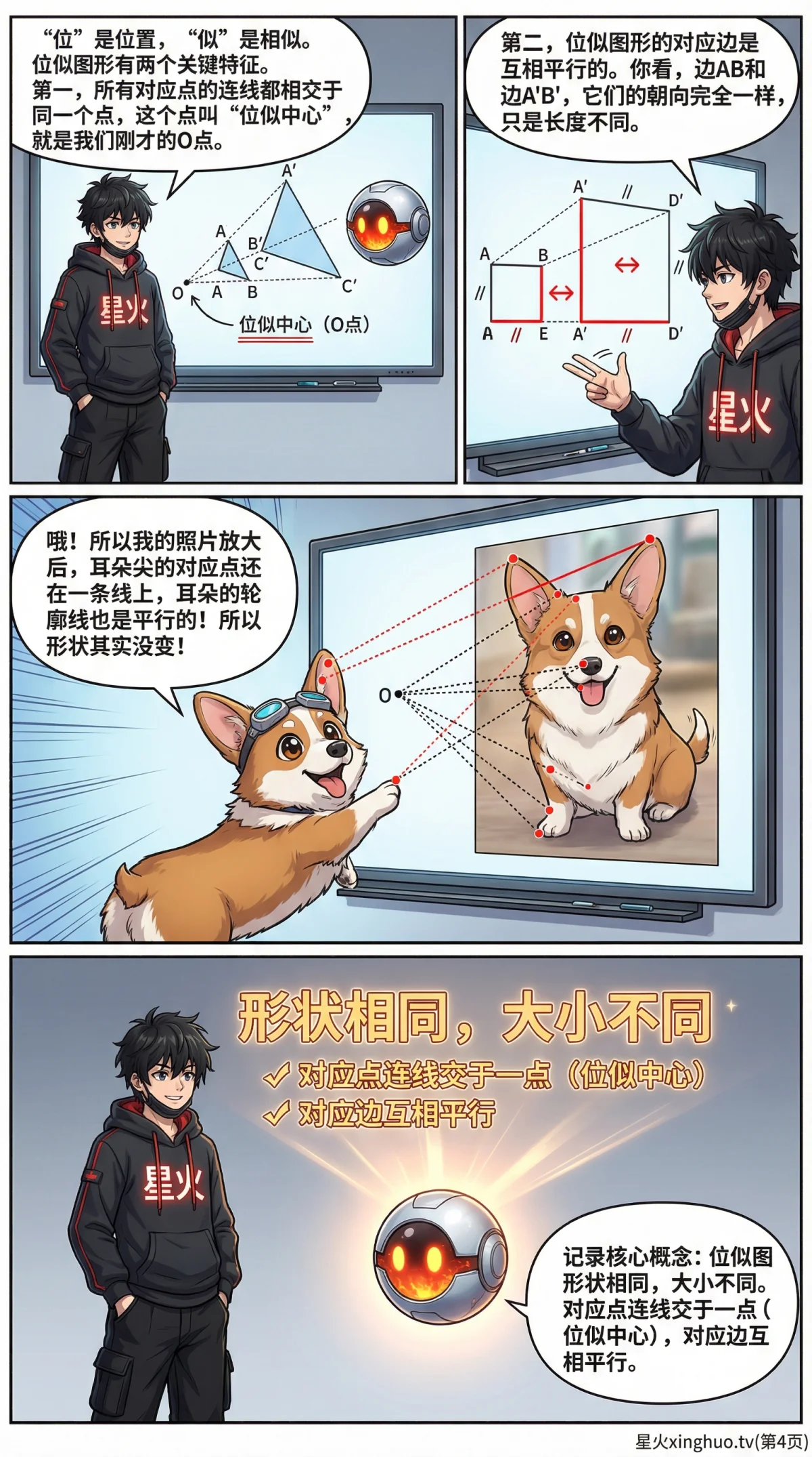 图形的放大与缩小：概念、方法与实例详解 | 数学几何教学 - 第 4 页