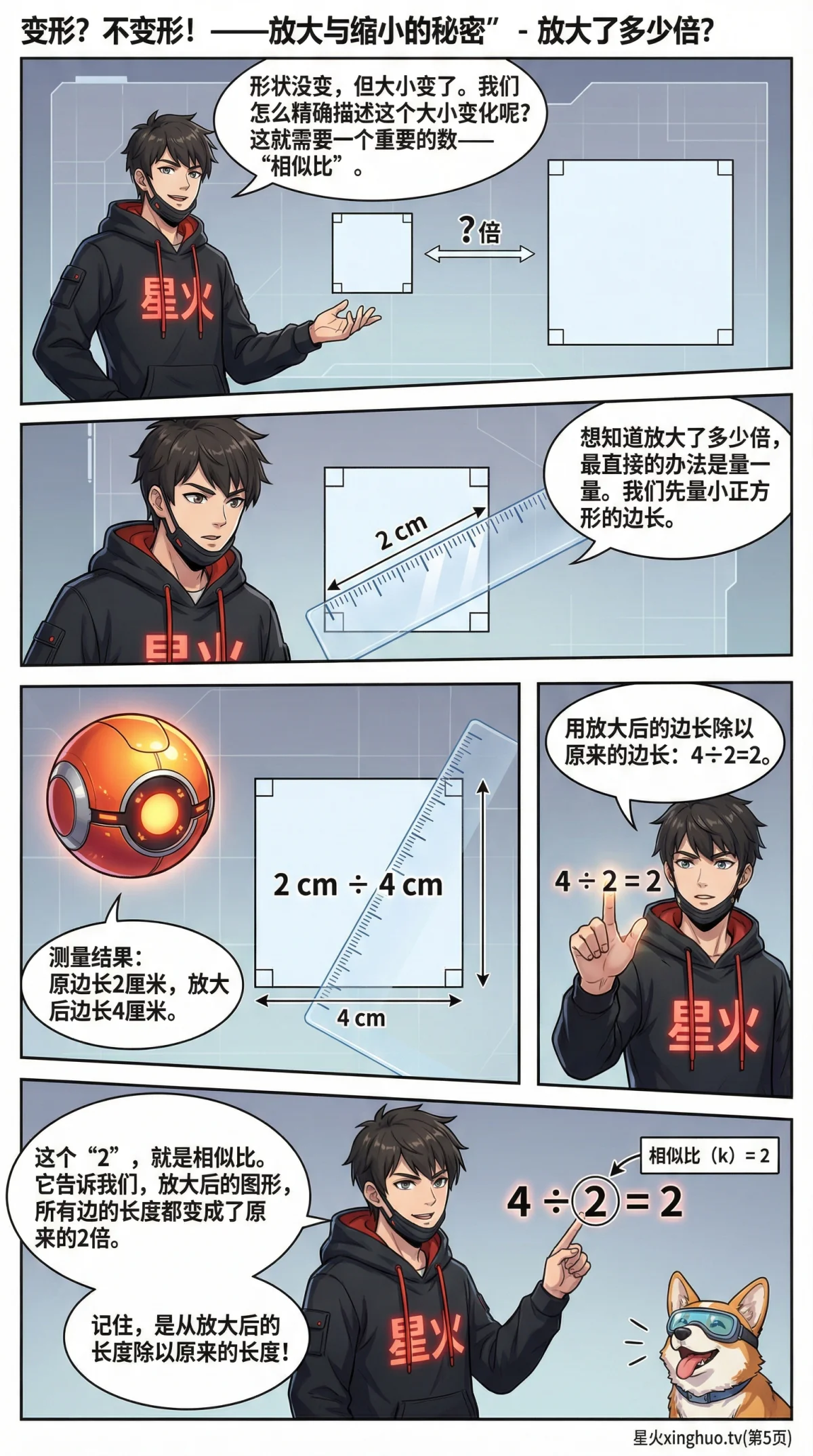 图形的放大与缩小：概念、方法与实例详解 | 数学几何教学 - 第 5 页