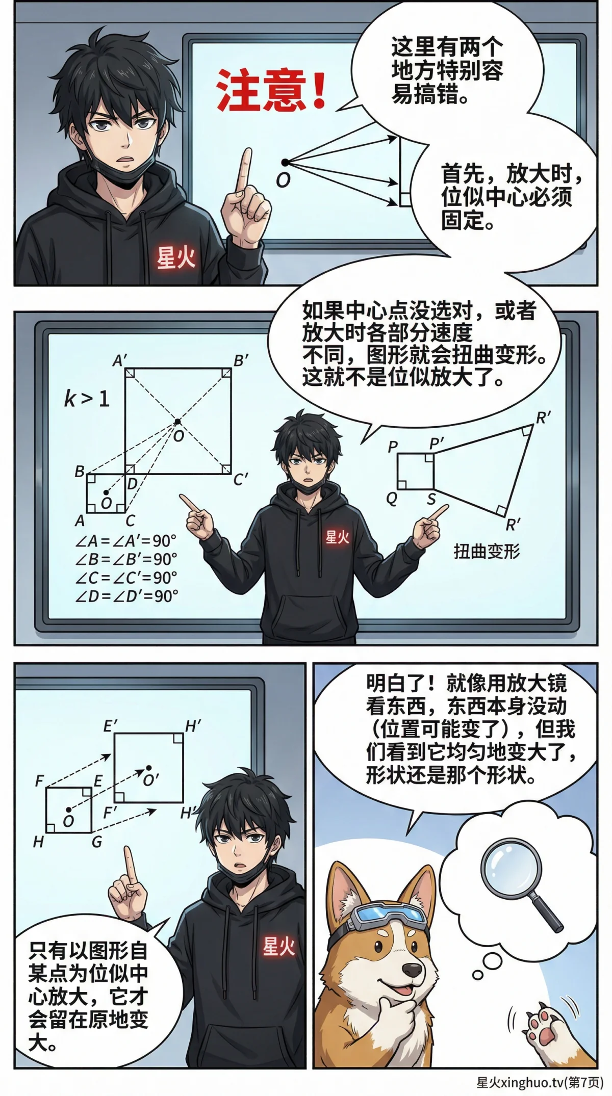 图形的放大与缩小：概念、方法与实例详解 | 数学几何教学 - 第 7 页