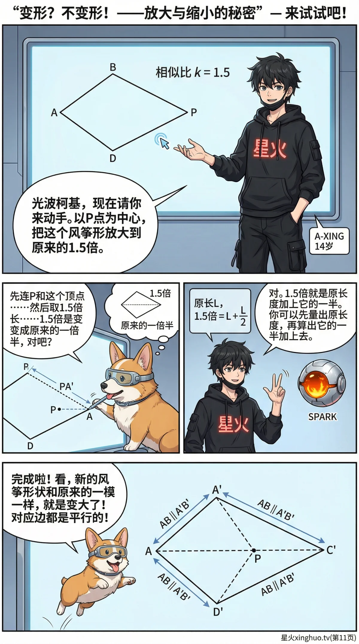 图形的放大与缩小：概念、方法与实例详解 | 数学几何教学 - 第 10 页