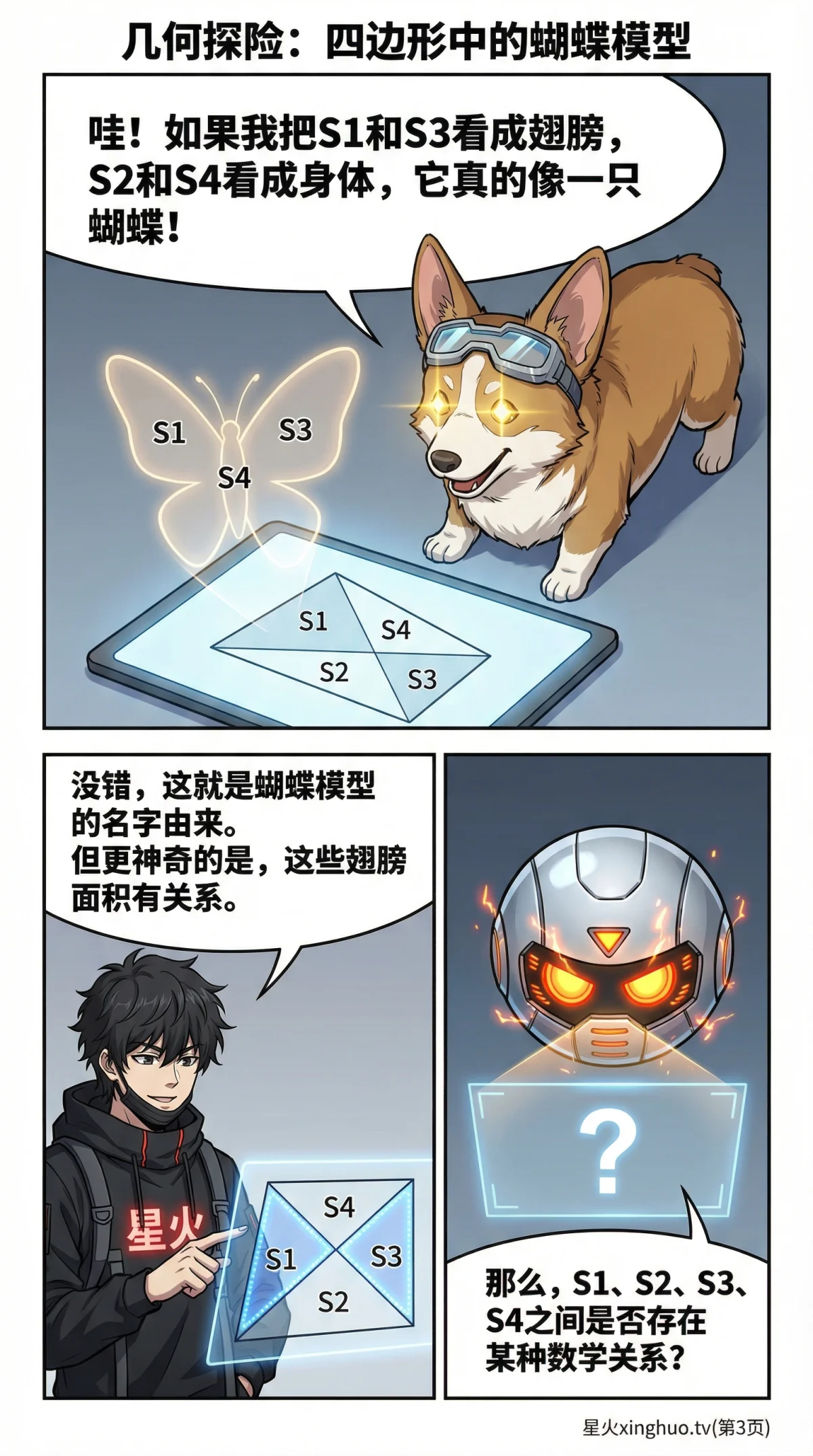 蝴蝶模型(四边形)详解：面积比例与交叉线定理证明与应用 | 初中数学几何 - 第 3 页