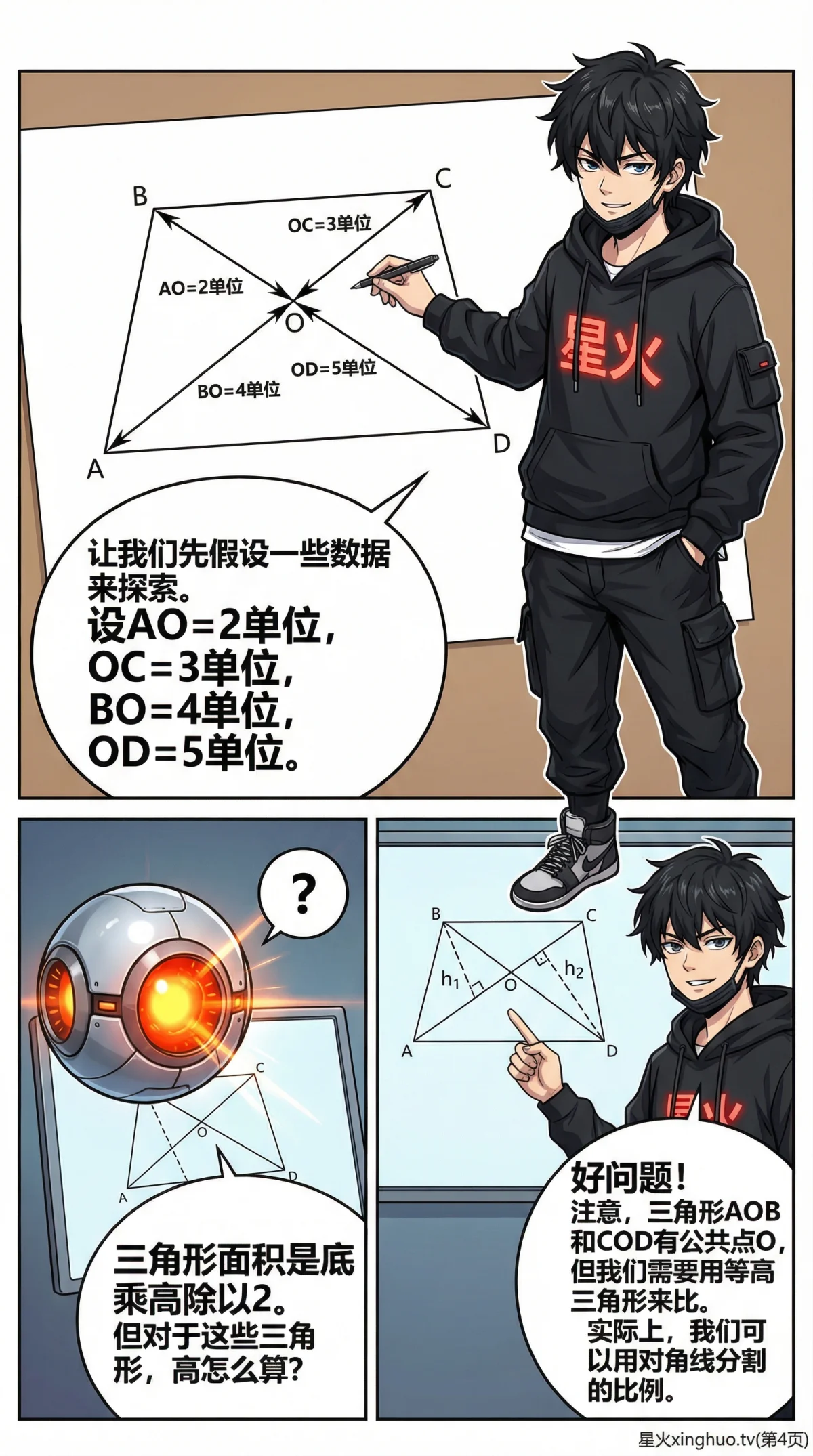 蝴蝶模型(四边形)详解：面积比例与交叉线定理证明与应用 | 初中数学几何 - 第 4 页