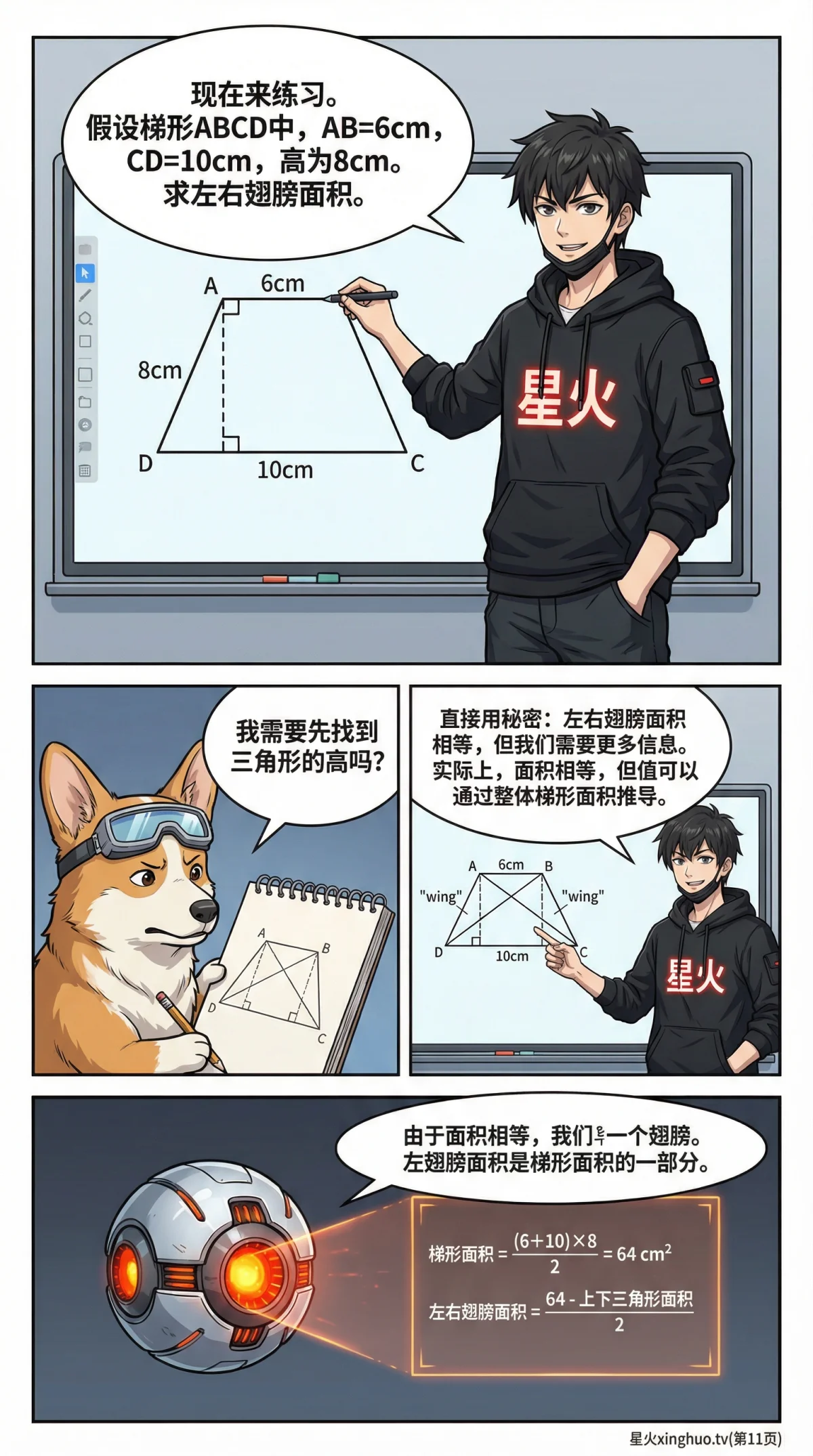 蝴蝶模型(梯形)详解：面积比例与交叉线定理 | 几何证明教学 - 第 11 页