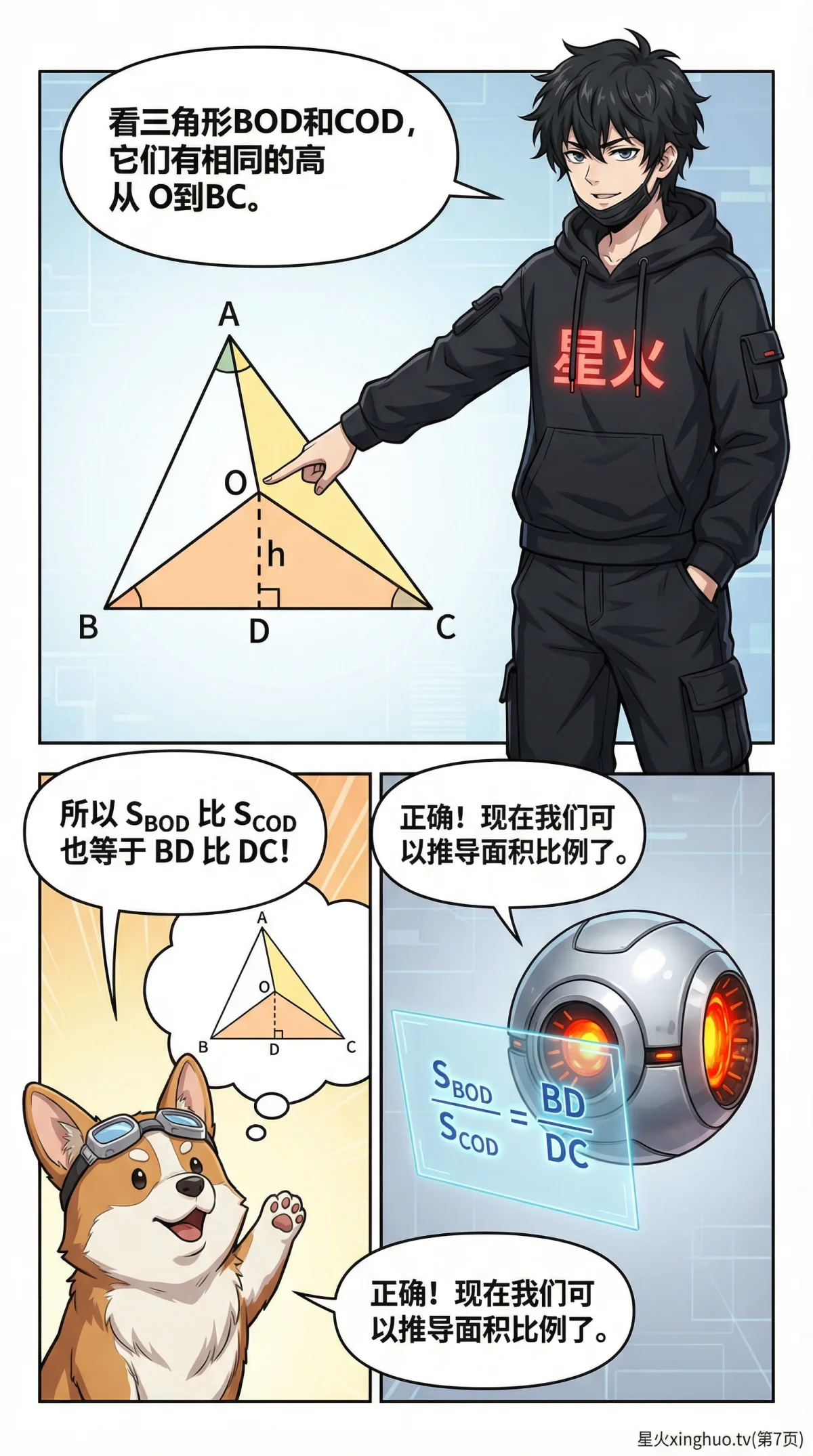 燕尾模型详解：面积比例证明与经典例题解析 | 几何模型教学 - 第 7 页