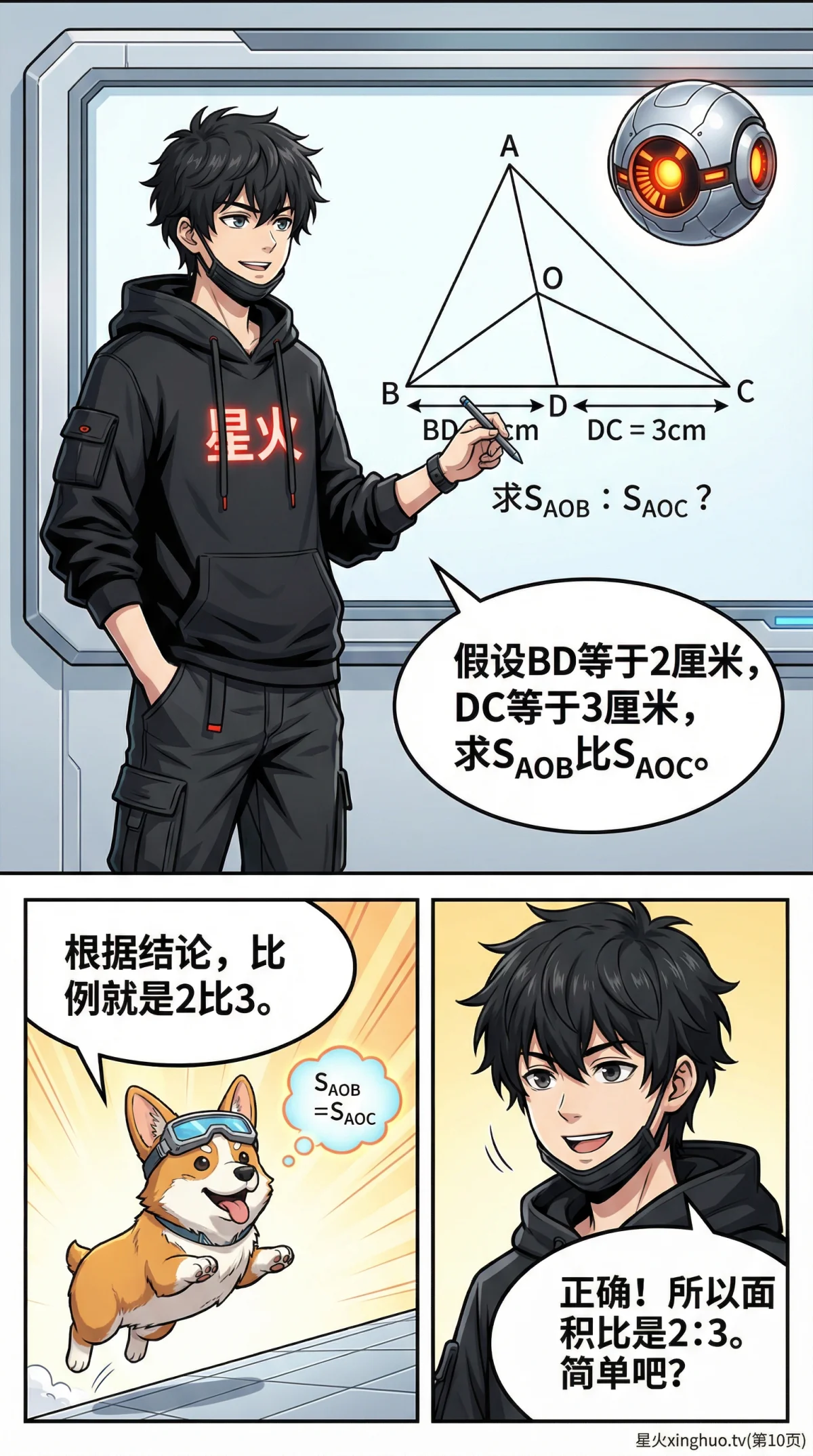 燕尾模型详解：面积比例证明与经典例题解析 | 几何模型教学 - 第 10 页