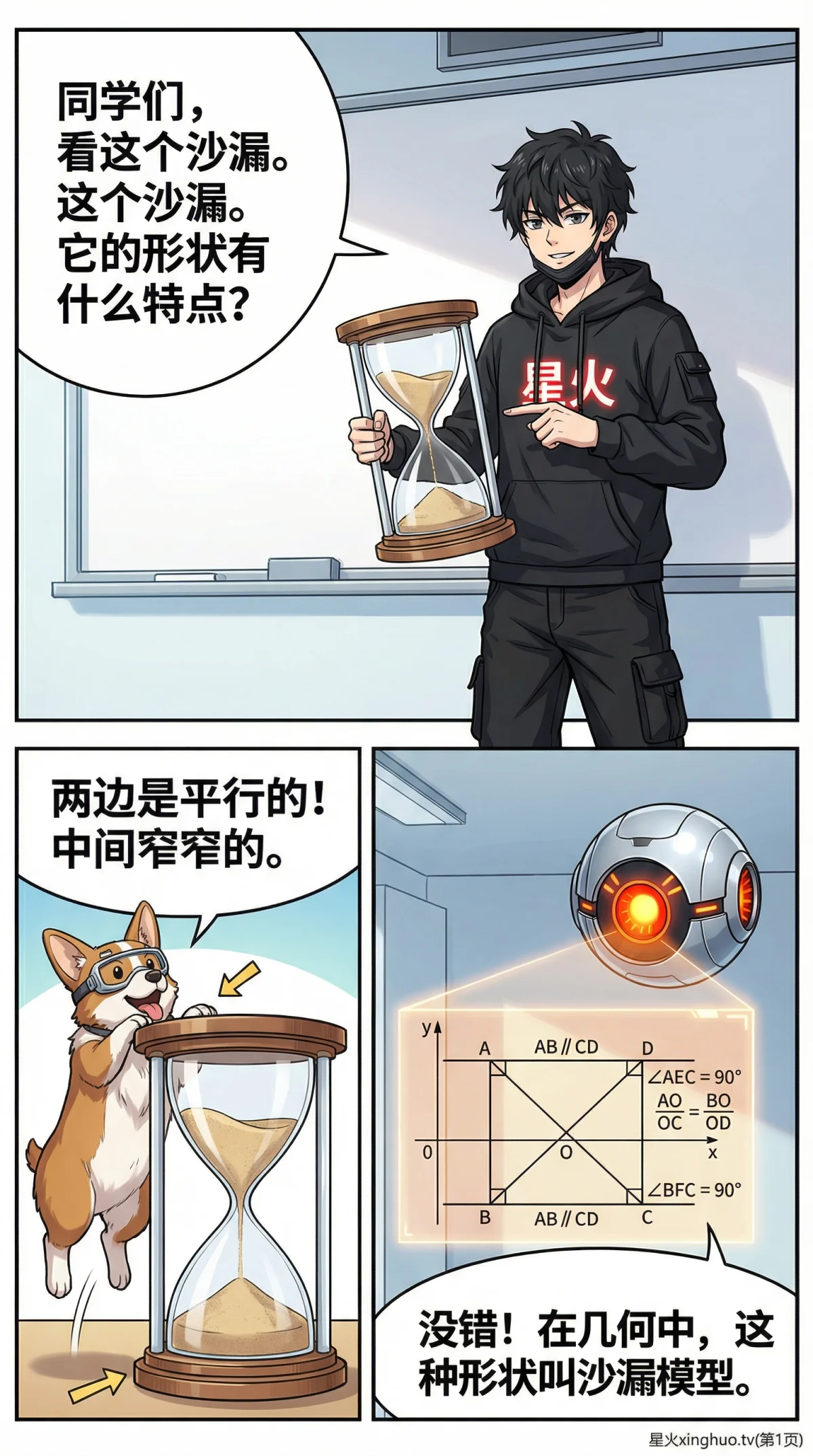 沙漏模型：几何证明、比例关系与典型例题详解 - 第 1 页