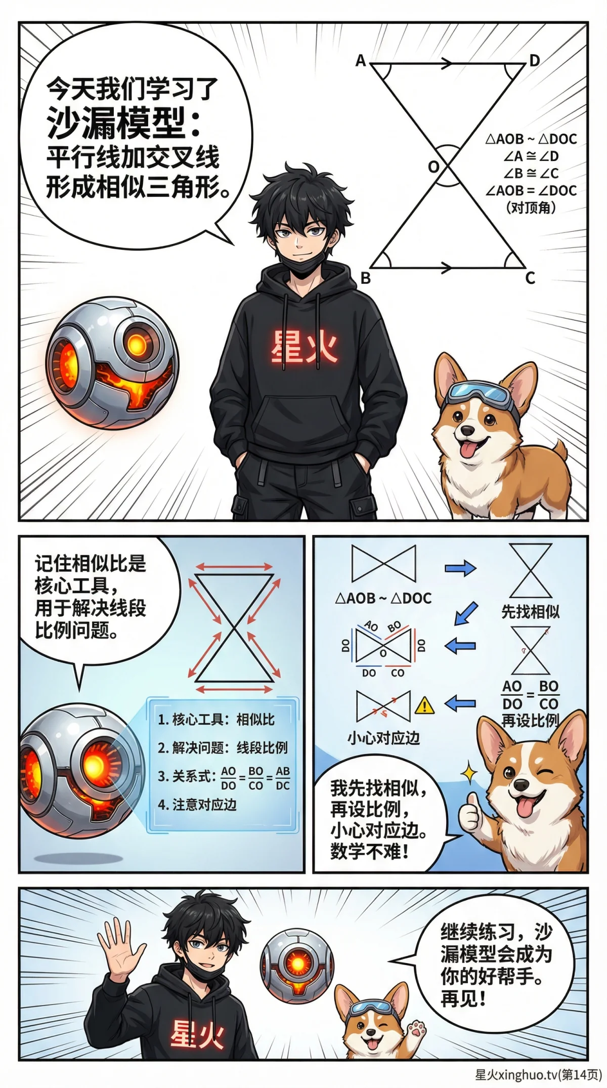 沙漏模型：几何证明、比例关系与典型例题详解 - 第 14 页