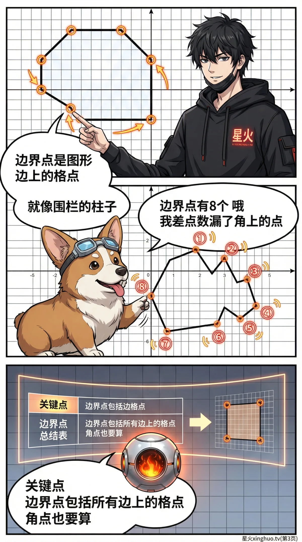 毕克定理详解：格点面积公式、证明与例题（初中/小学数学） - 第 3 页