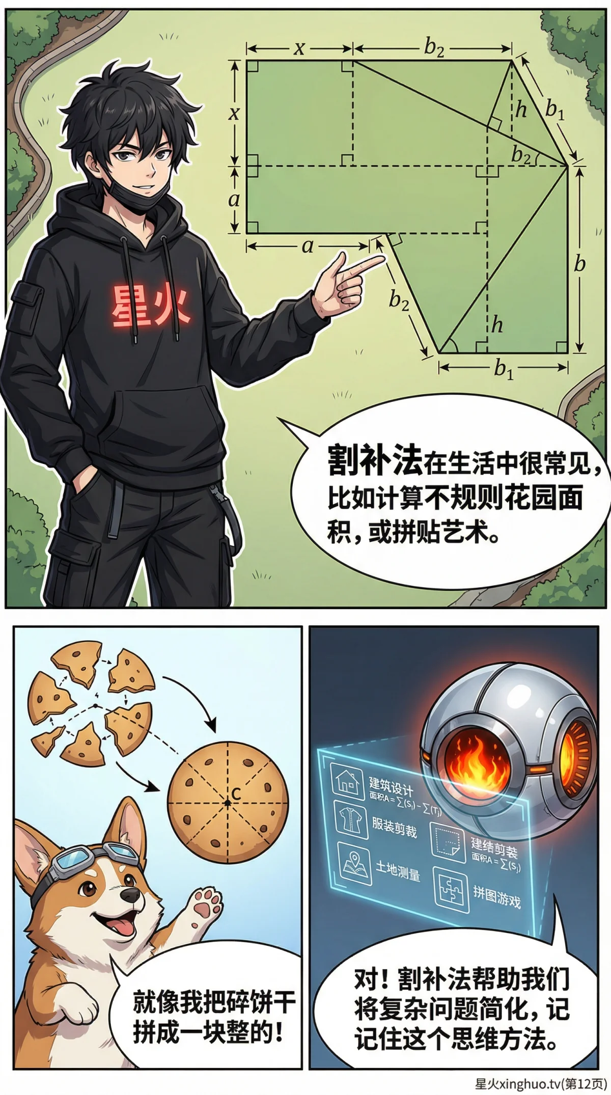 割补法求面积：原理、步骤与典型例题详解 - 第 8 页