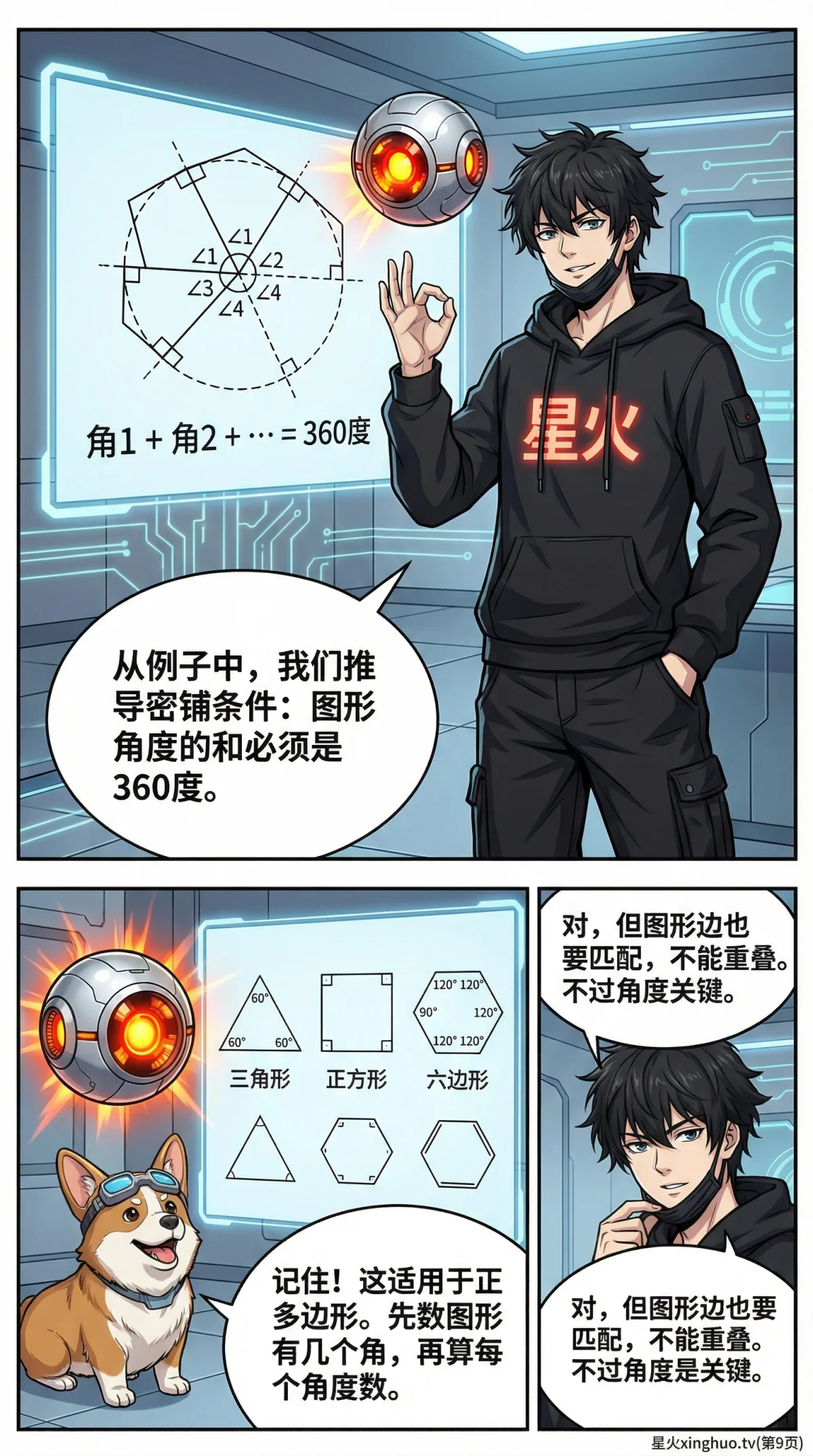 平面几何密铺与镶嵌详解：图形、判定方法与实例 | 数学教学 - 第 9 页