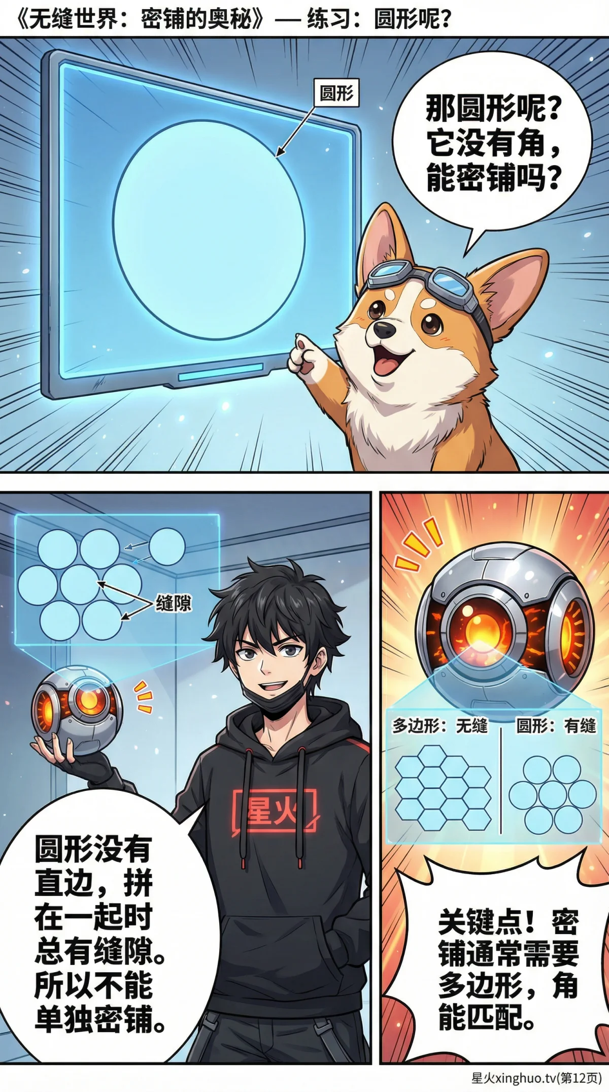 平面几何密铺与镶嵌详解：图形、判定方法与实例 | 数学教学 - 第 12 页