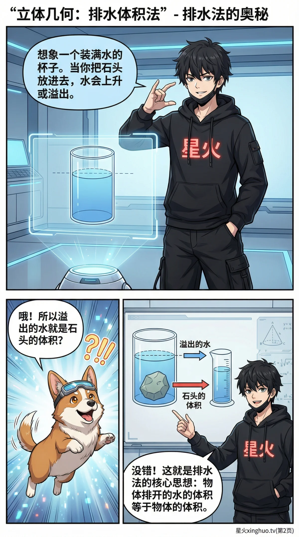 排水体积法详解：原理、步骤与经典例题 | 初中数学几何 - 第 2 页