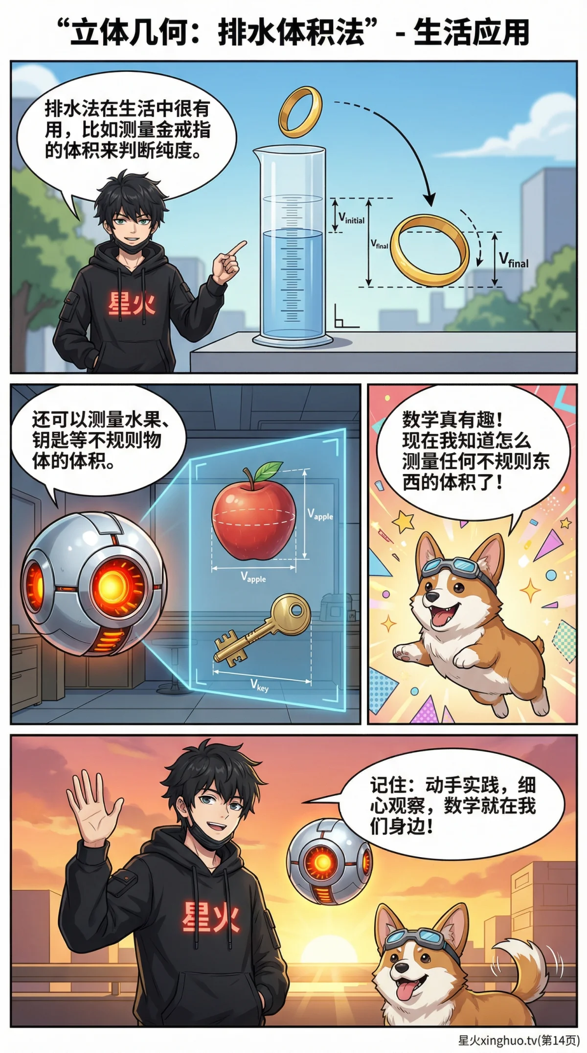 排水体积法详解：原理、步骤与经典例题 | 初中数学几何 - 第 13 页