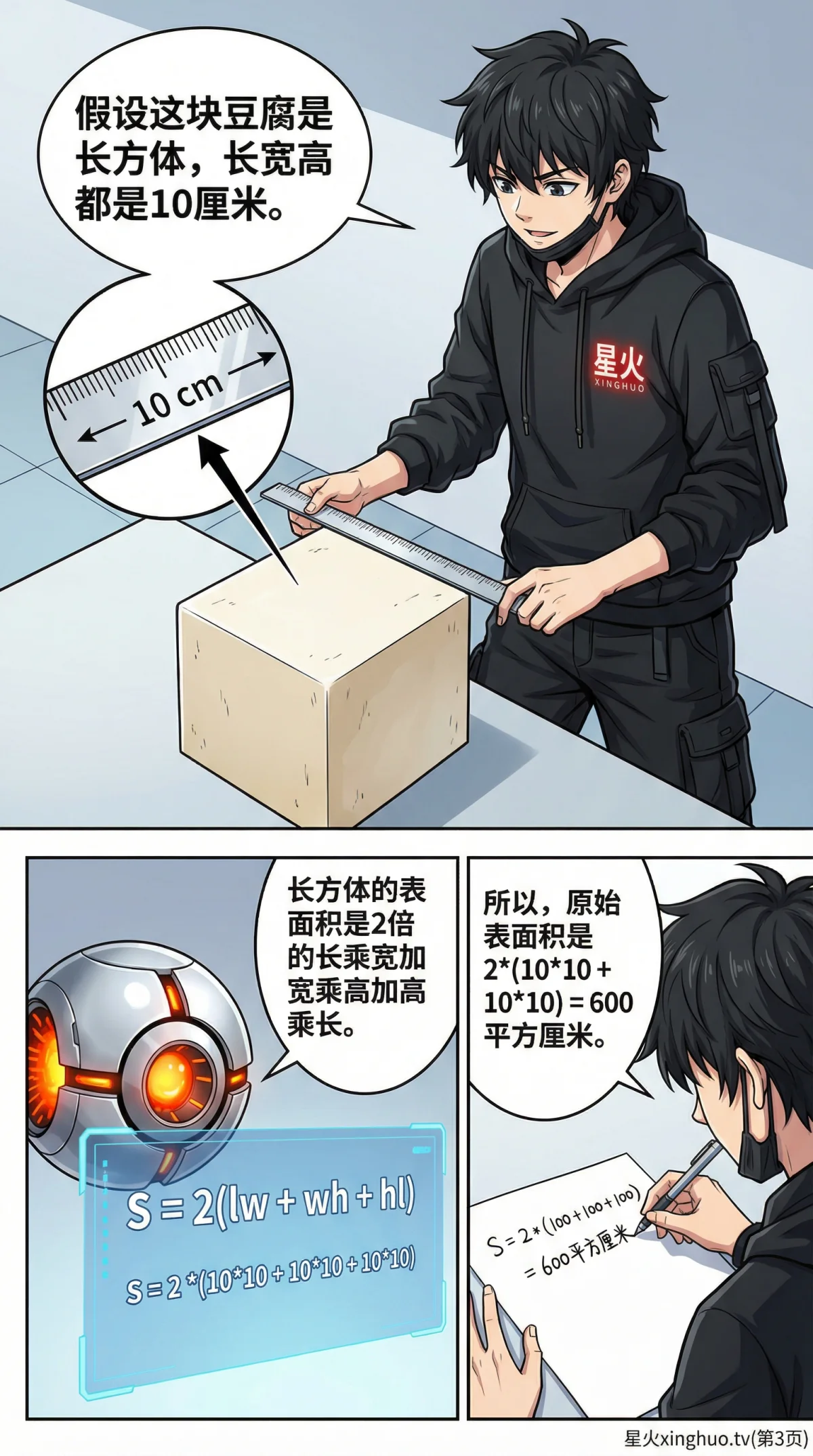 立体几何切片法求表面积详解：原理、步骤与实例解析 | 初中数学 - 第 3 页